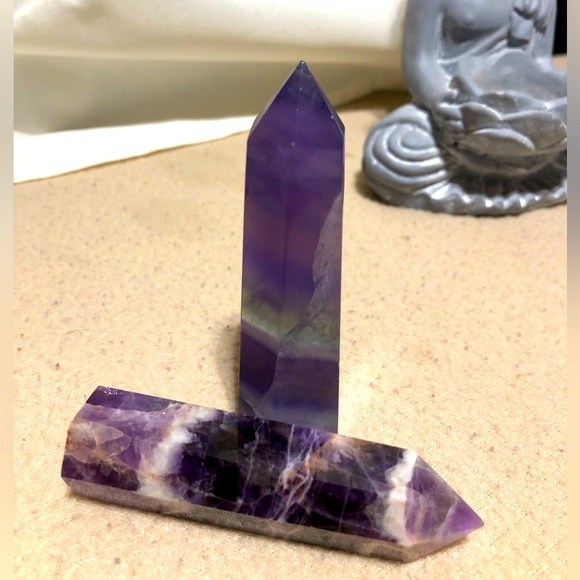 Set of crystal towers - Picture 1 of 4